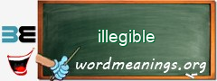 WordMeaning blackboard for illegible